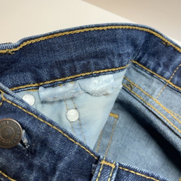 Levis Mens 33x30 *33x28 Med Wash Jeans 505 Straight Fit Regular Western Classic - Picture 8 of 10